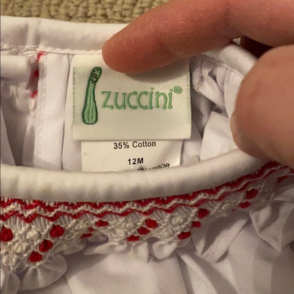 EUC ZUCCINI smocked blouse size 12 mo - Picture 2 of 3